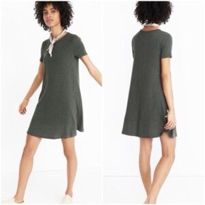 Madewell Olive Green Swingy Tee Dress